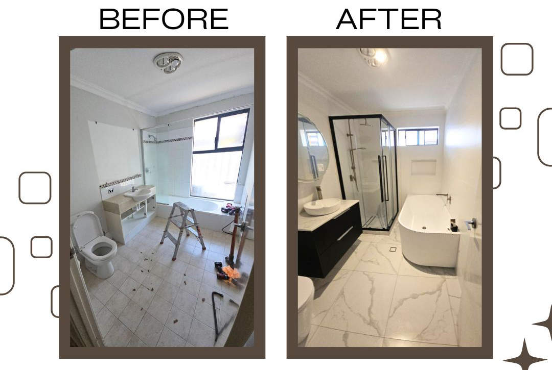 Modern bathroom renovation project in Perth